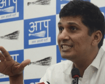 AAP spokesperson Saurabh Bharadwaj